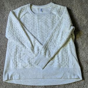 MTA white crew neck sweatshirt